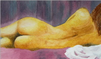 painting nude standing