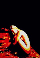 painting nude sitting