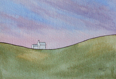 watercolour farm