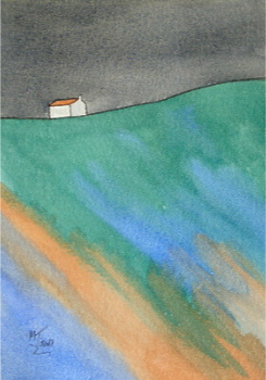 watercolour farm